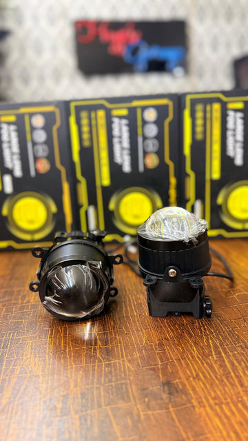 Fog Light Projectors | Honda & Toyota & Suzuki | 3-Colors With High Beam Option | Car Projector Lens