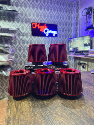 Universal Air Intake Filter | Scoked Performance Filter | Red & Blur Color