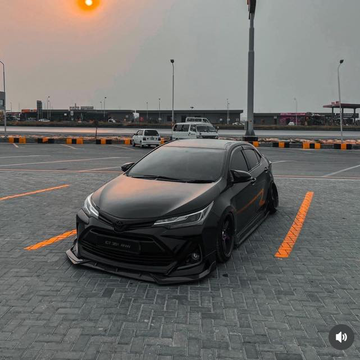 Universal Front Splitter | Batman Style | ABS Plastic | Gloss Black Painted