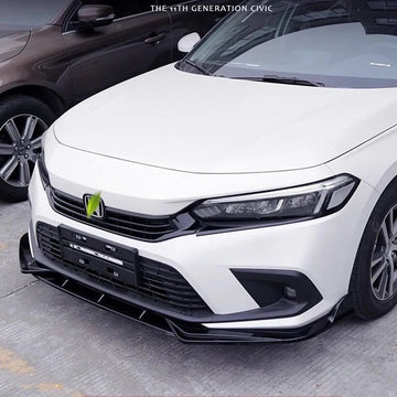 Civic 11-Genration Front Splitter | ABS Plastic | Gloss Black Color