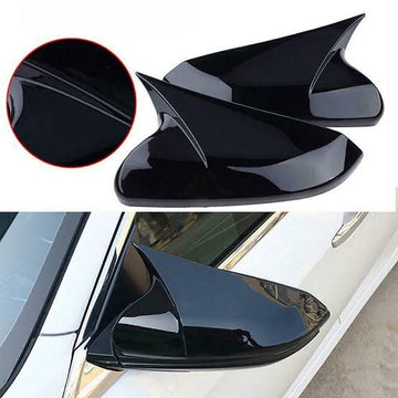 Honda Civic X Side Mirror Batman Cover | Carbon Fiber & Gloss Black | Civic 2016-20