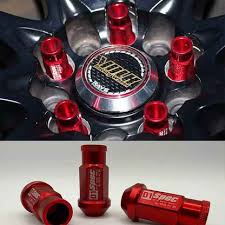 D1 Lug Nuts  | Alloy Rim Nuts  1.25mm | Universal Fitting | Red & Blue Color